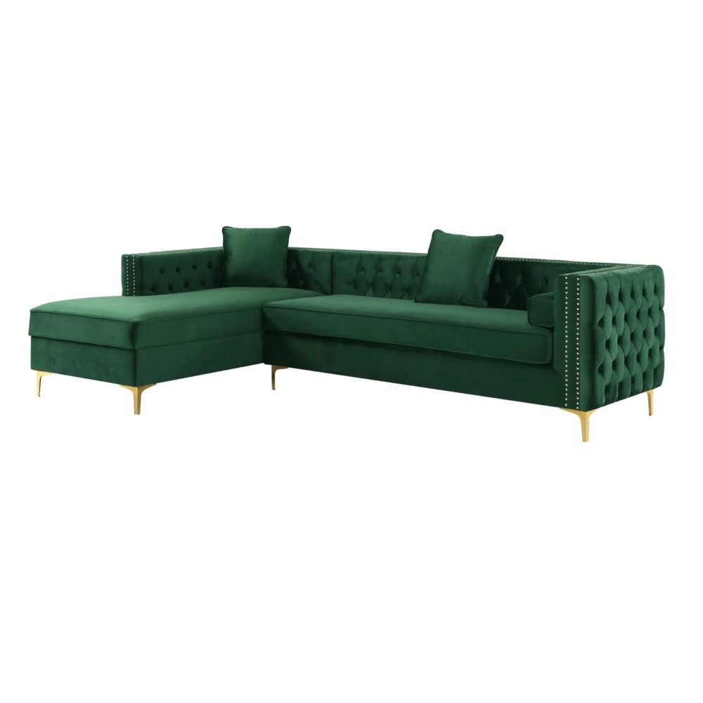 Alison Sectional Velvet Sofa - Image 2