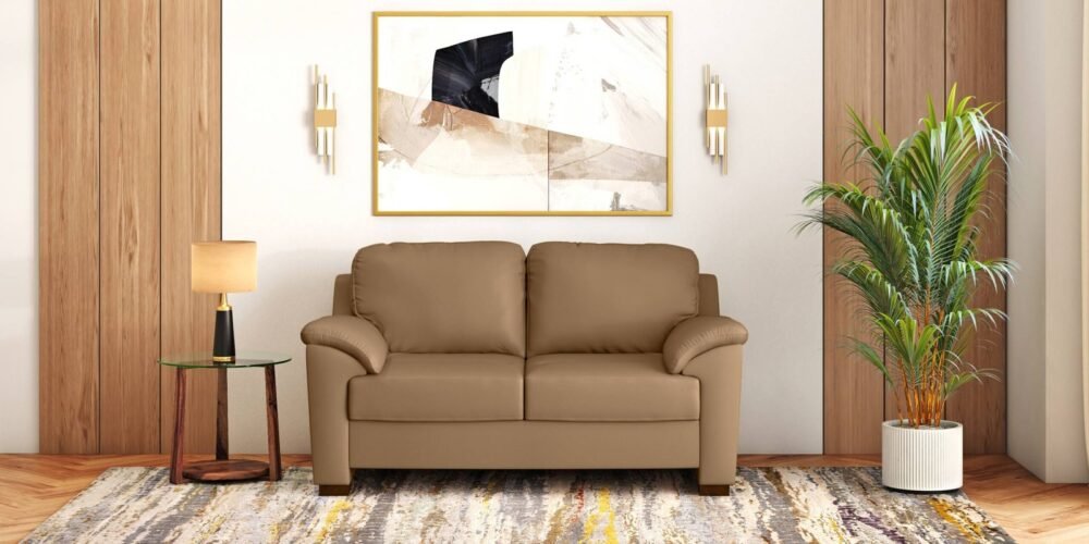 Farina Premium Italian Leather Sofa (Ecru Italian Leather) - Image 2