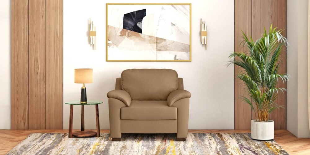 Farina Premium Italian Leather Sofa (Ecru Italian Leather) - Image 7