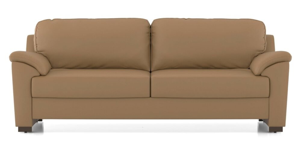 Farina Premium Italian Leather Sofa (Ecru Italian Leather) - Image 6