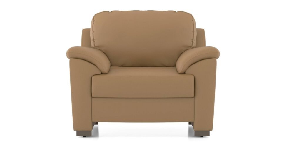 Farina Premium Italian Leather Sofa (Ecru Italian Leather) - Image 4