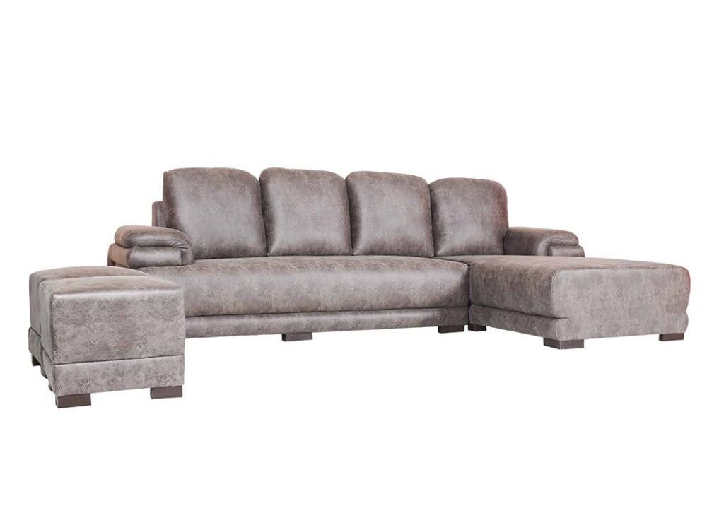 Rosario L Shape Sectional Sofa With Pouffe - Image 5