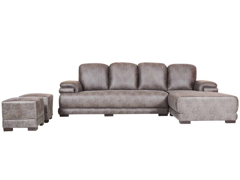 Rosario L Shape Sectional Sofa With Pouffe - Image 4