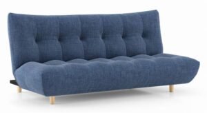Palermo 3 Seater Click Clack Sofa cum Bed In Midnight Indigo Blue Colour