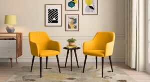 Owen Lounge Chair in Matte Mustard