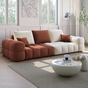 LEGACY OF COMFORT Italian Style Modern Simple Sofa 84'' Upholstered Sofa