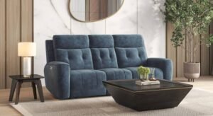 Marvin Fabric Three Seater Motorized Recliner