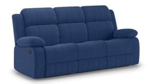 Griffin Fabric Three Seater Manual Recliner
